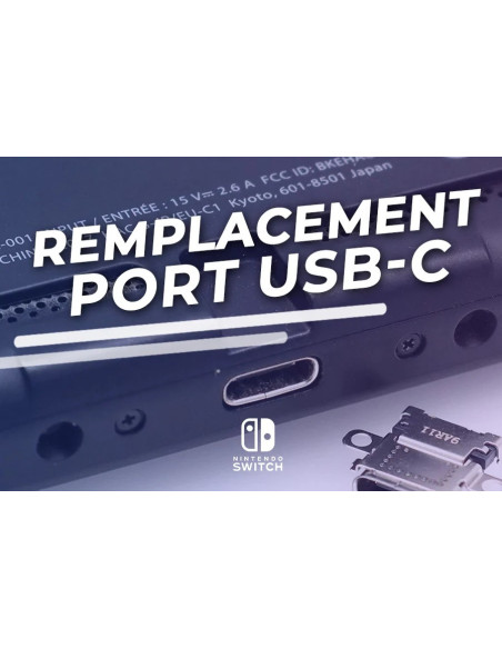 🔧 Remplacement connecteur de charge TYPE C Nintendo Switch