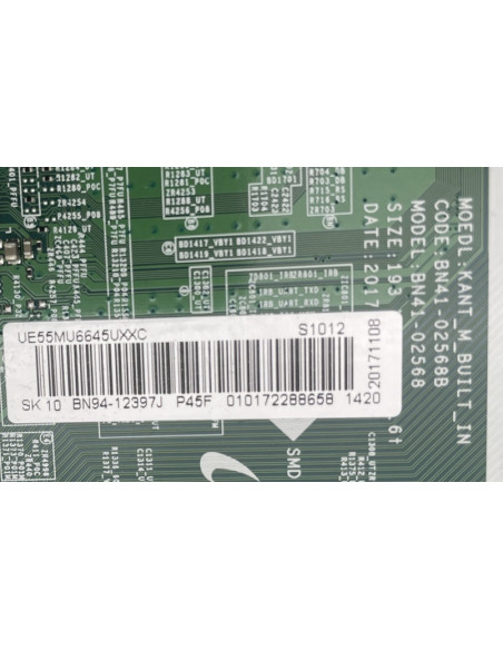 Carte mère TV Samsung UE55MU6105K ref BN41-02568
