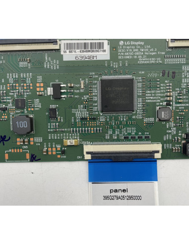 Carte T-CON TV Samsung UE55AU7095U Réf 6870C-0805A