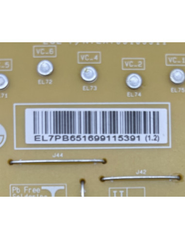 Carte d'alimentation TV LG 55NAN0816NA Réf LGP55-19UL6