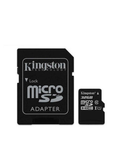 Micro SD SDHC 32Go Kingston HD Class 10 + Adaptateur 2