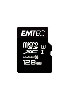 Micro SD SDXC 128Go EMTEC Full HD Class 10 + Adaptateur 2