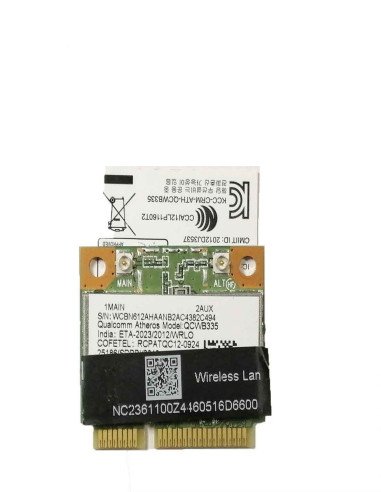 Carte Wifi+Bluetooth Pci express QCWB335 Pour PC HP