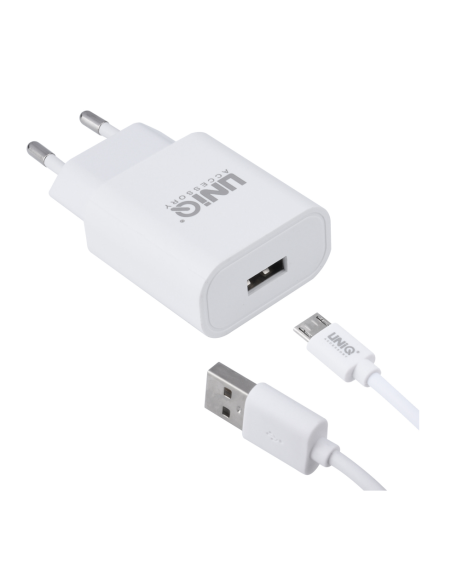 Chargeur Quick Travel avec câble micro USB (Blanc)