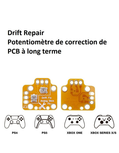 Potentiomètre correction Drift Manette PS4 PS5 Xbox One S X