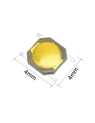 2 x Bouton poussoir Clé de Voiture Télécommande  4x4x0,8 mm