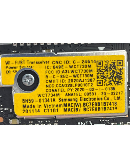 Bouton Power TV - IR Samsung QE55Q64TASXXN BN59-01341A