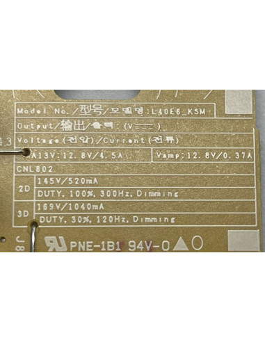 Carte d'alimentation TV Samsung UE43KU6670 BN44-00875A