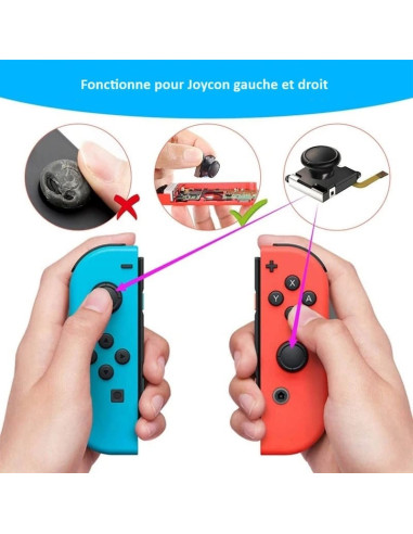 Joystick Noir pour Joycon Nintendo Switch / Lite