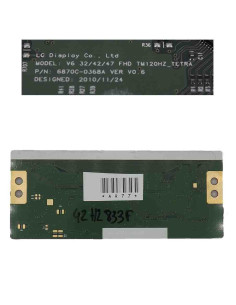 Carte T-CON 6870C-0368A (6871L-2718D1) TV Toshiba 42HL833N 2